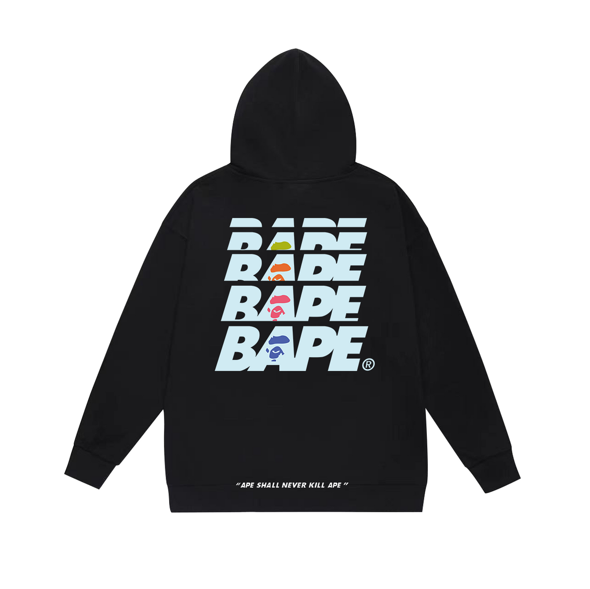 BAPE Camo Ape Head & Stacked Wordmark Pullover Hoodie