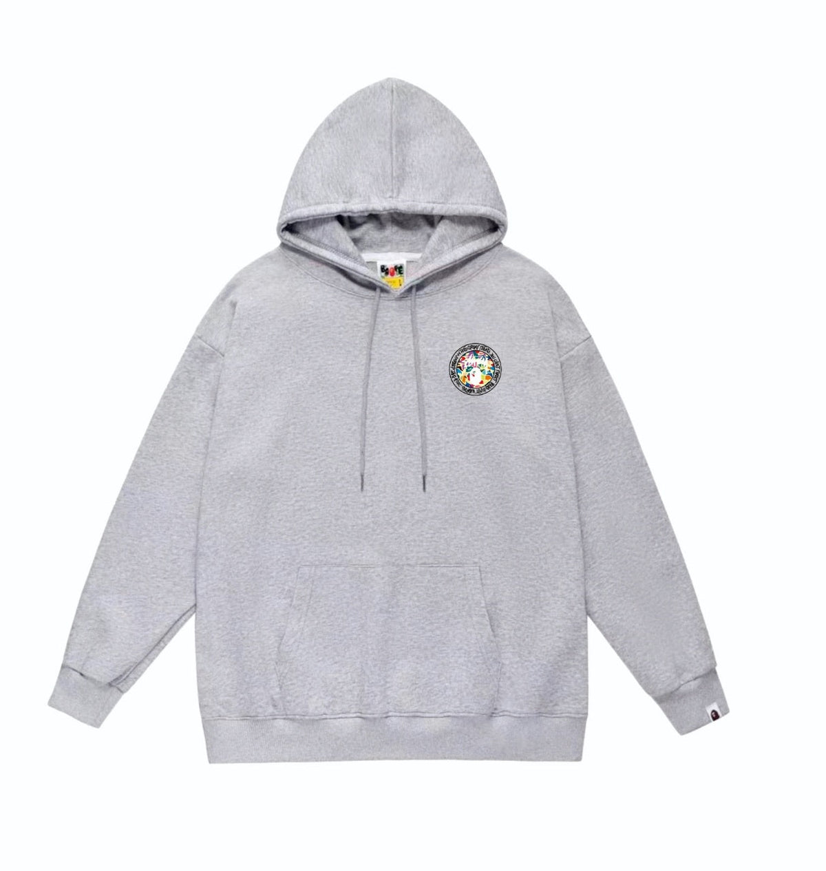 BAPE Multicolor Camo Circle Graphic Pullover Hoodie