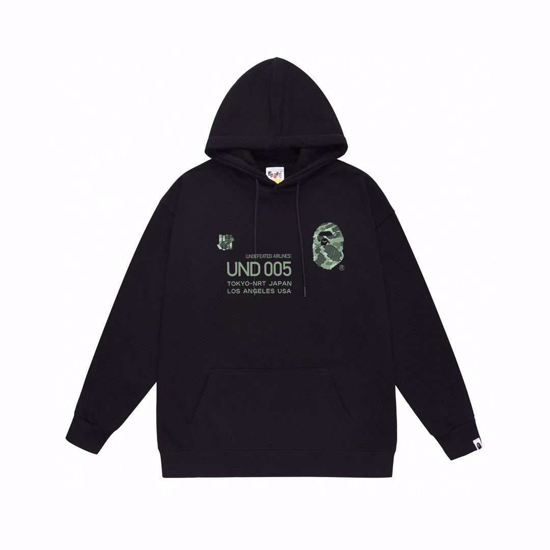 BAPE Undefeated Airlines UND 005 Graphic Pullover Hoodie