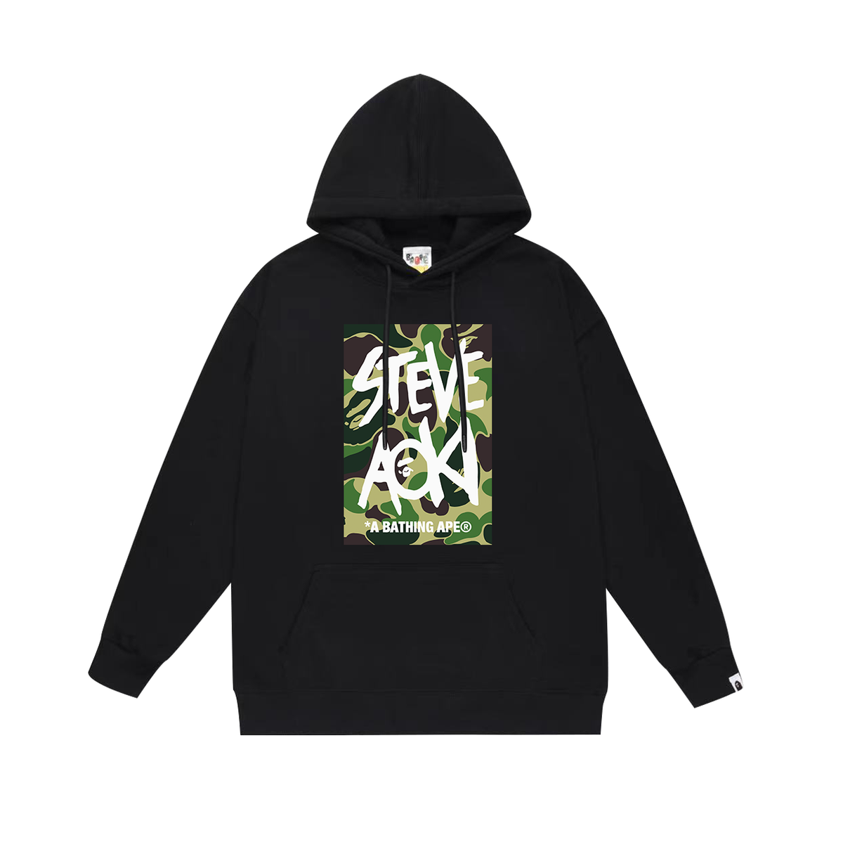 BAPE Steve Aoki Camo Graphic Pullover Hoodie