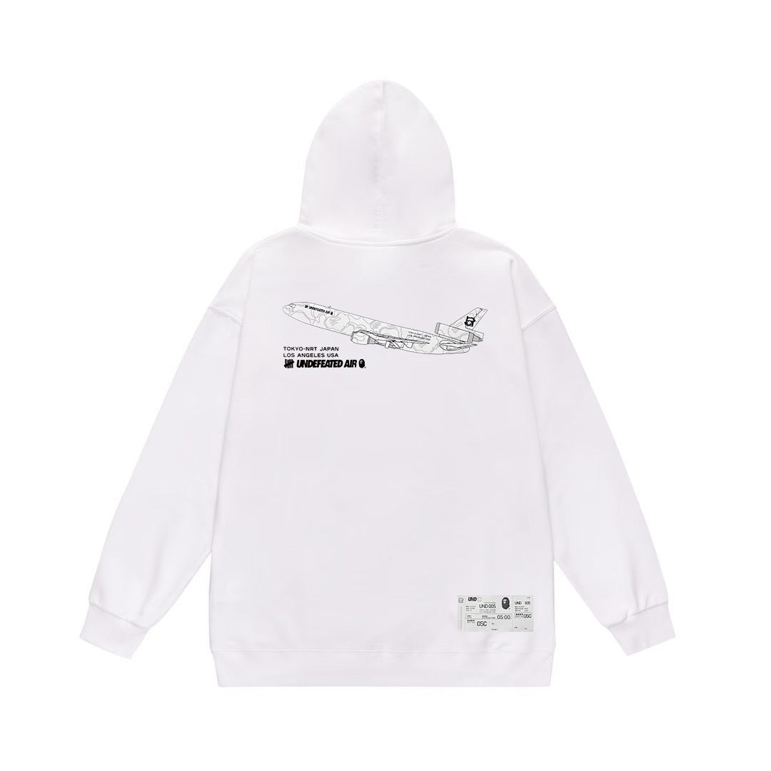 BAPE Undefeated Airlines UND 005 Graphic Pullover Hoodie