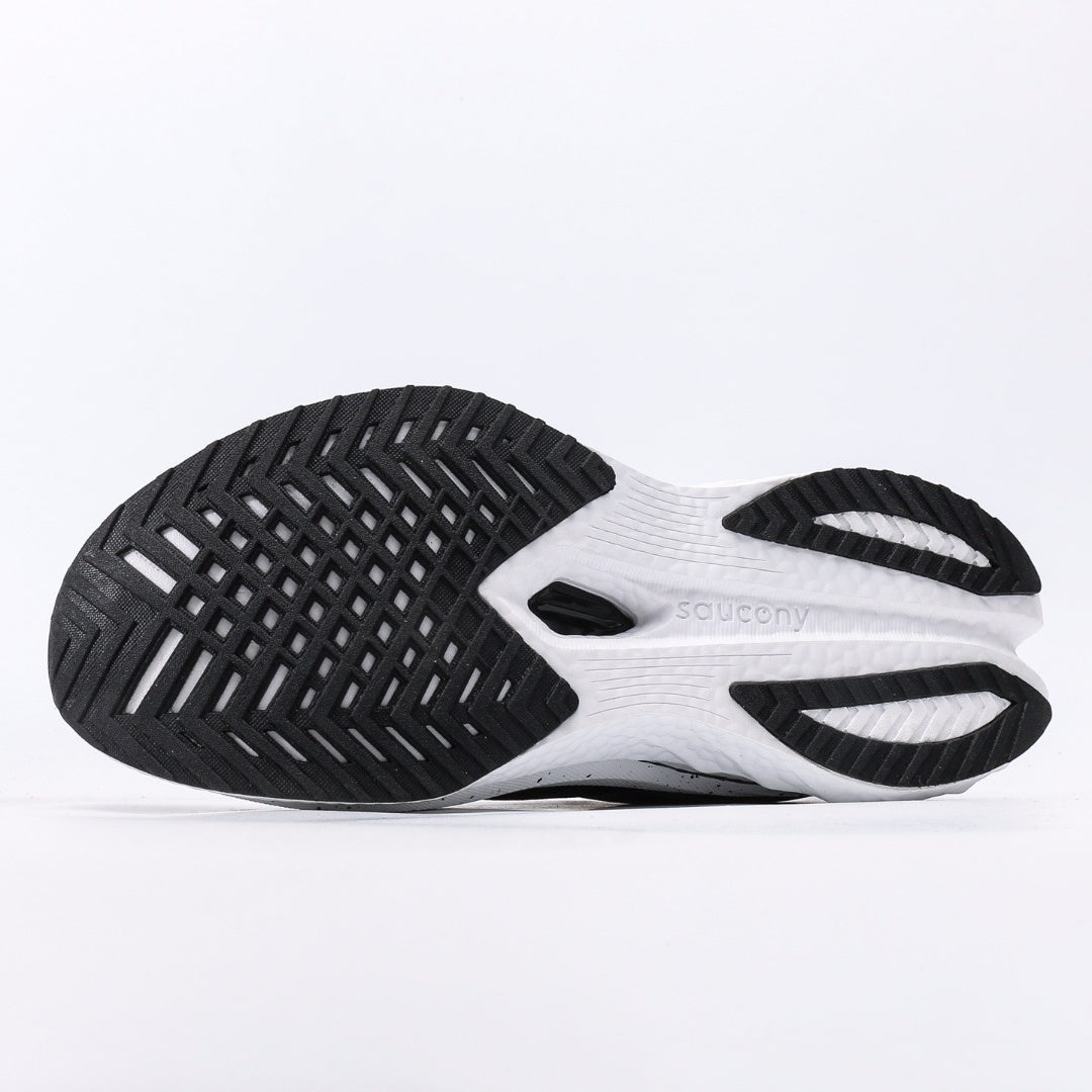 Saucony Endorphin Black & White Running Shoes