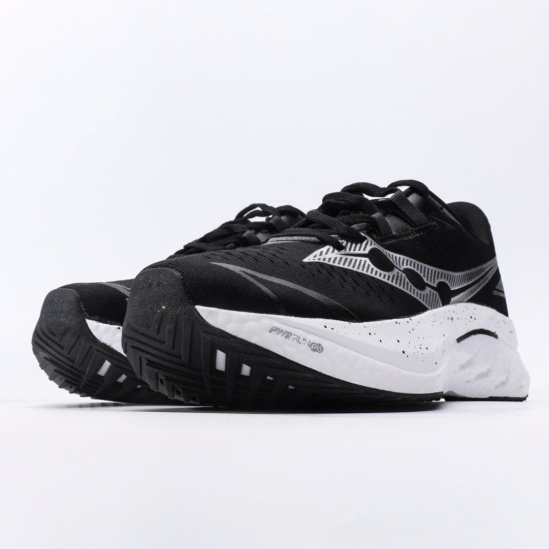 Saucony Endorphin Black & White Running Shoes