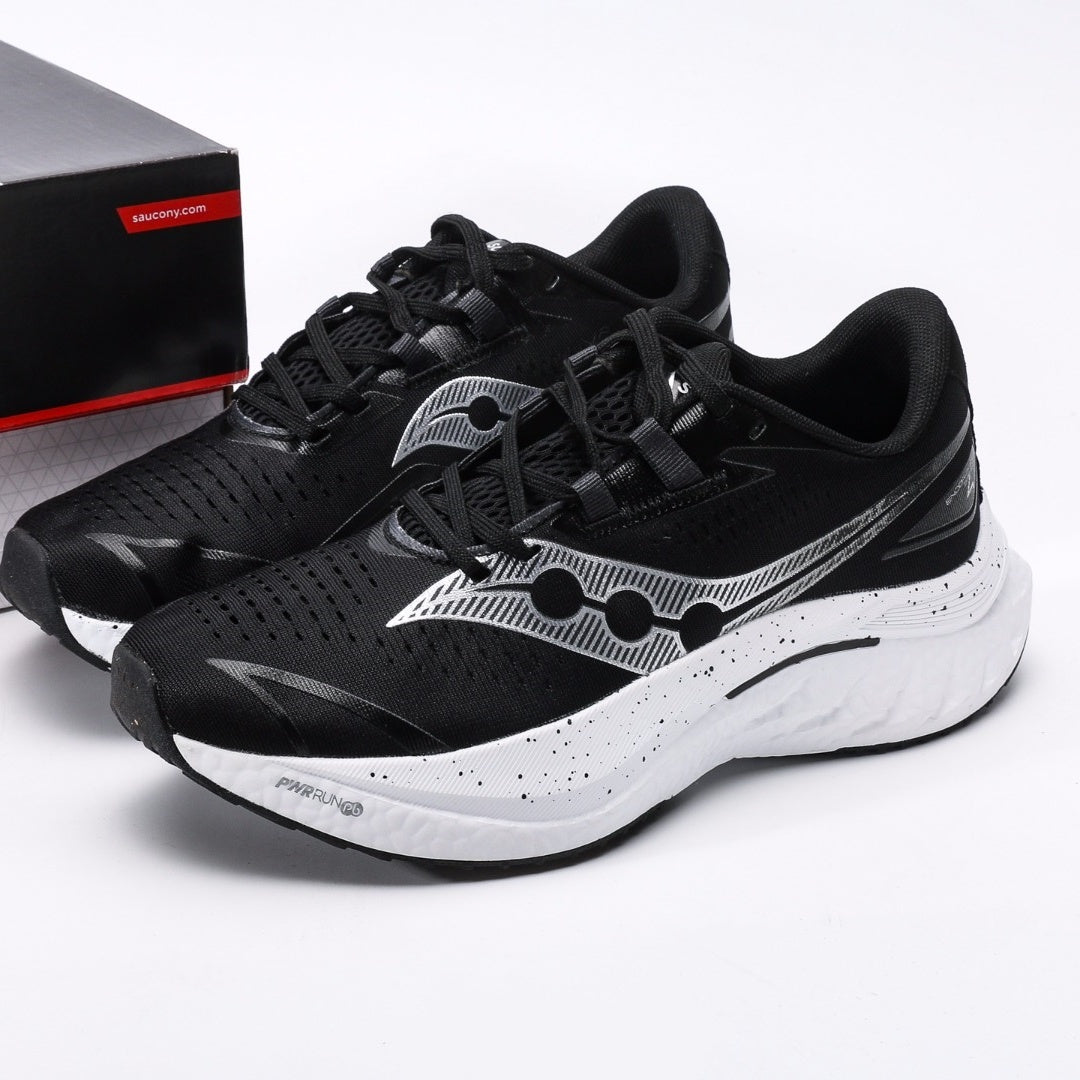 Saucony Endorphin Black & White Running Shoes