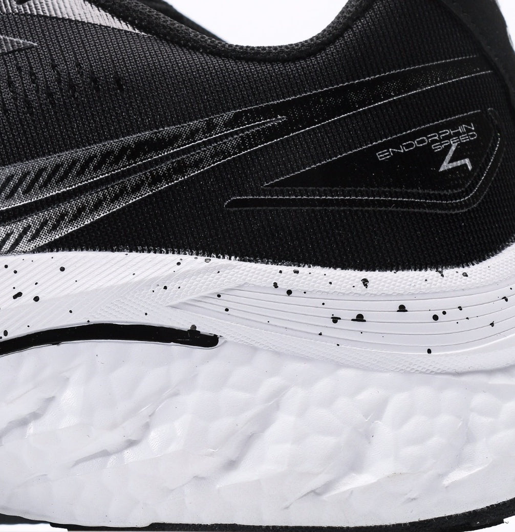 Saucony Endorphin Black & White Running Shoes