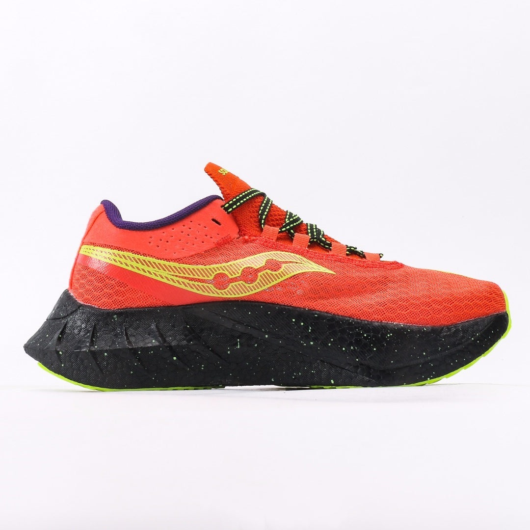 Saucony Endorphin Coral & Black Running Shoes