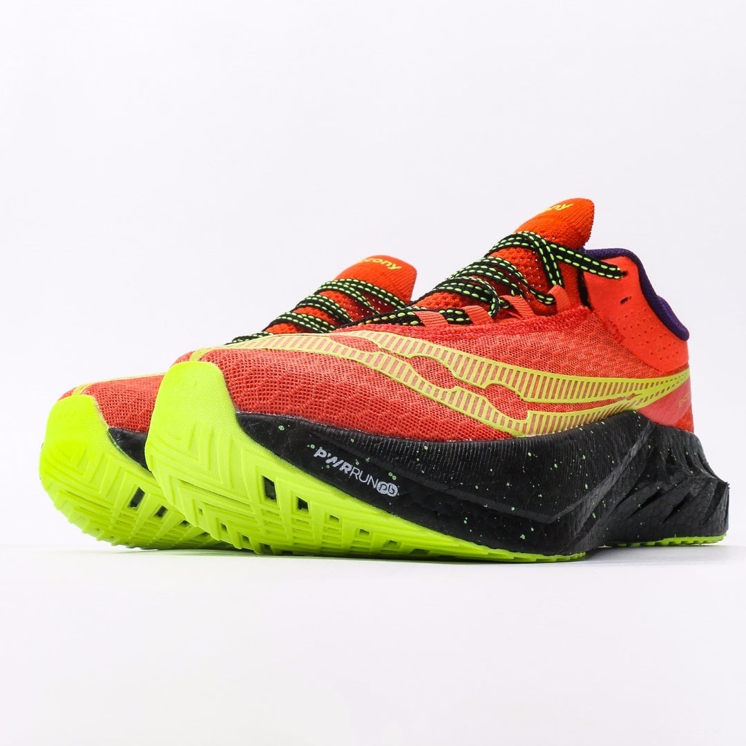 Saucony Endorphin Coral & Black Running Shoes