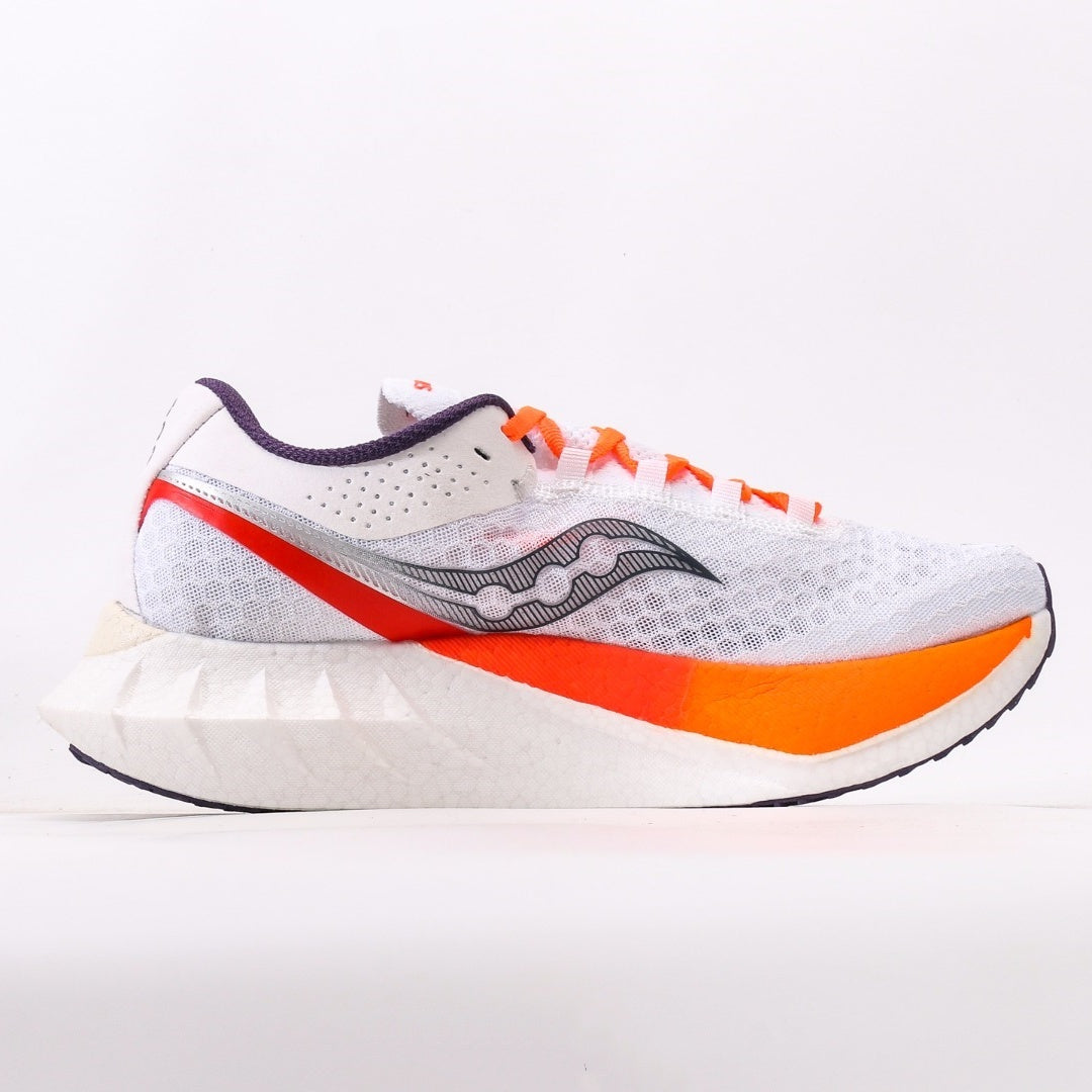 Saucony Endorphin Pro 4 White & Orange Running Shoes