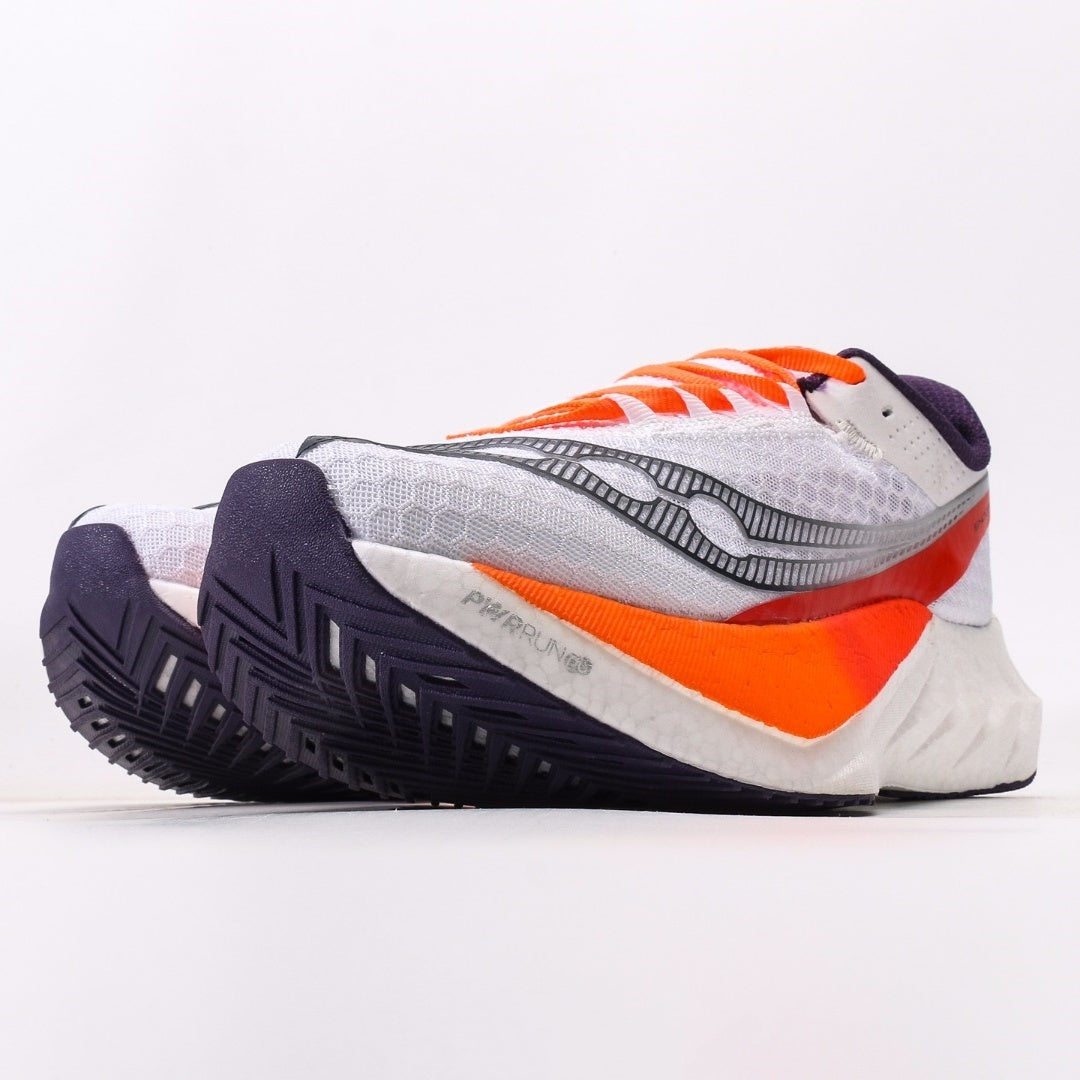 Saucony Endorphin Pro 4 White & Orange Running Shoes