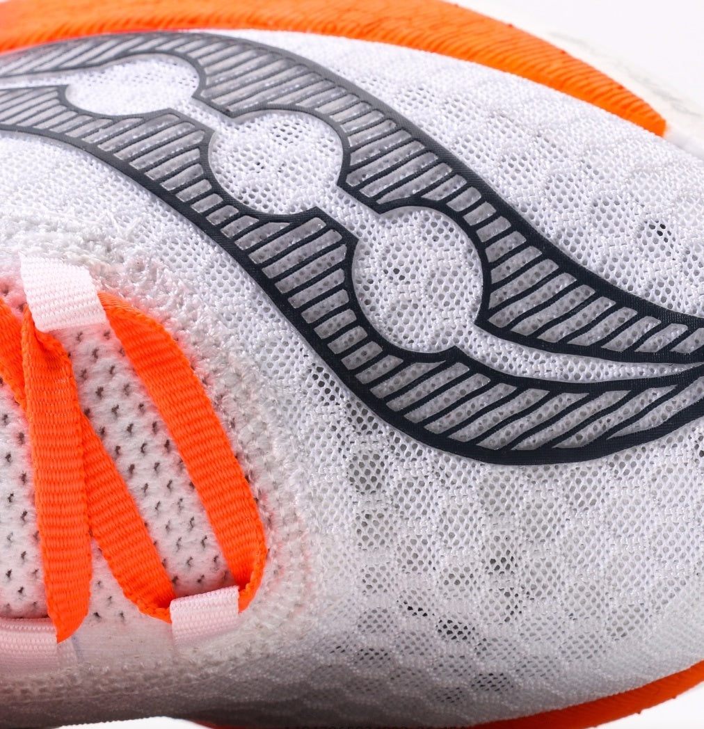 Saucony Endorphin Pro 4 White & Orange Running Shoes