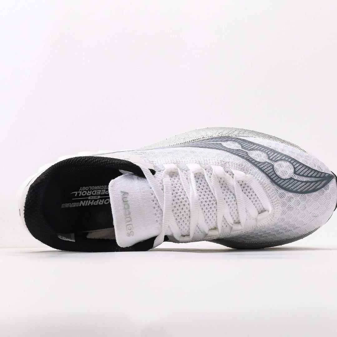 Saucony Endorphin Pro 4 White & Silver Running Shoes