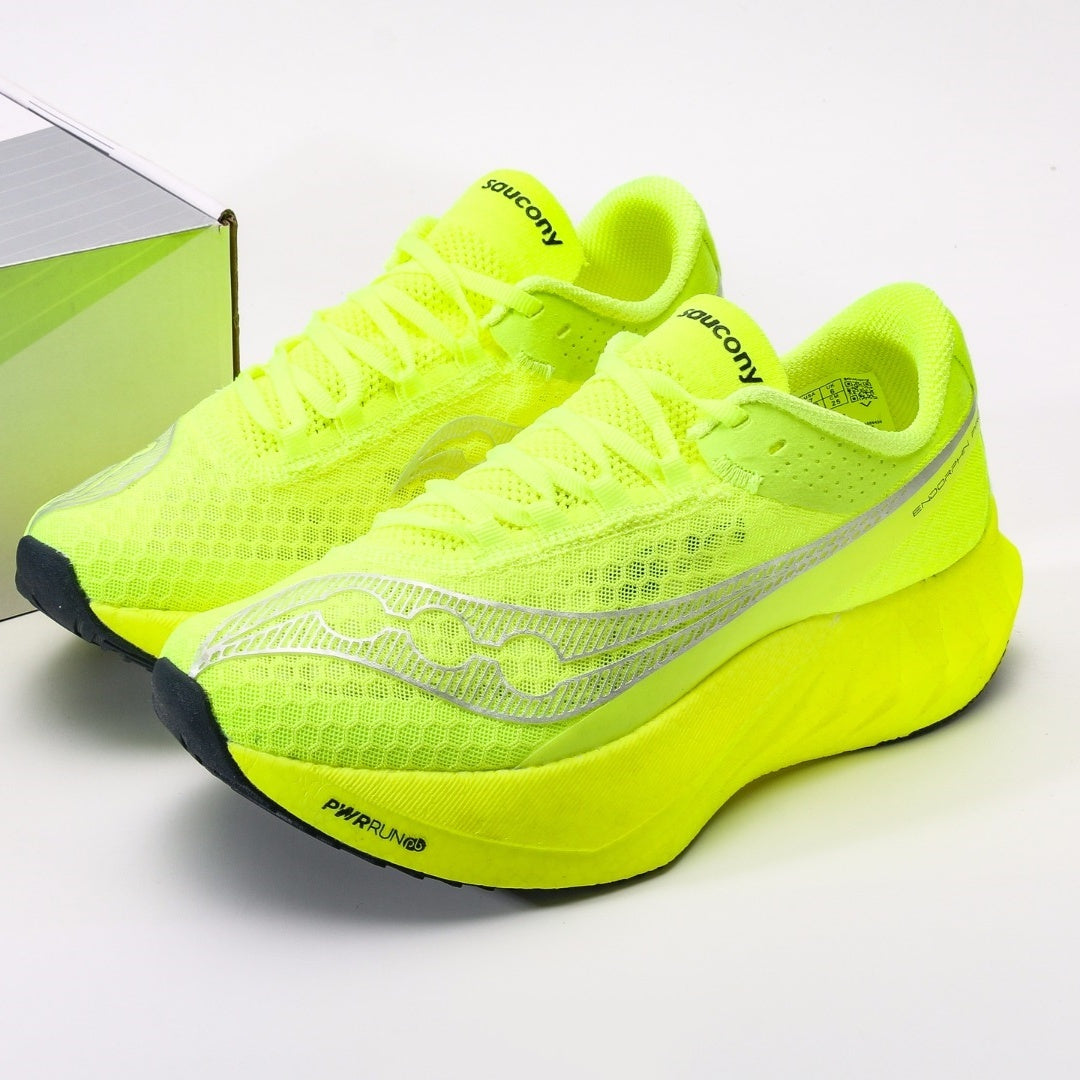 Saucony Endorphin Pro 4 Neon Yellow Running Shoes