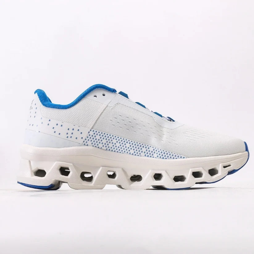 On Running Cloud 6 Shoes - White/Blue, CloudTec Cushioning
