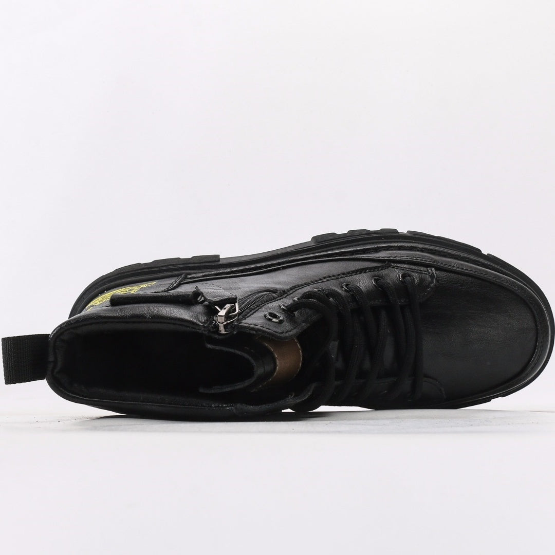 CAT Caterpillar Men's Leather Platform Boots