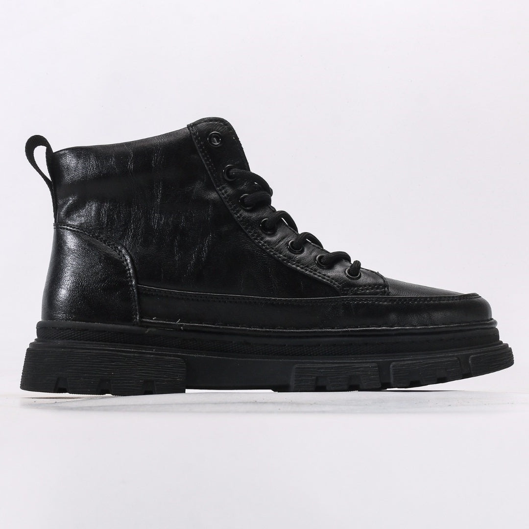 CAT Caterpillar Men's Leather Platform Boots