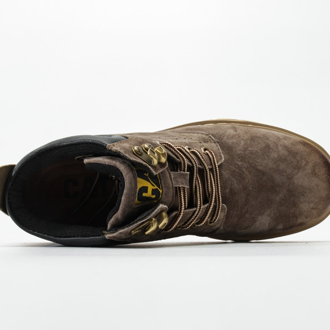 CAT Men's Nubuck Leather Mid-Top Casual Boots