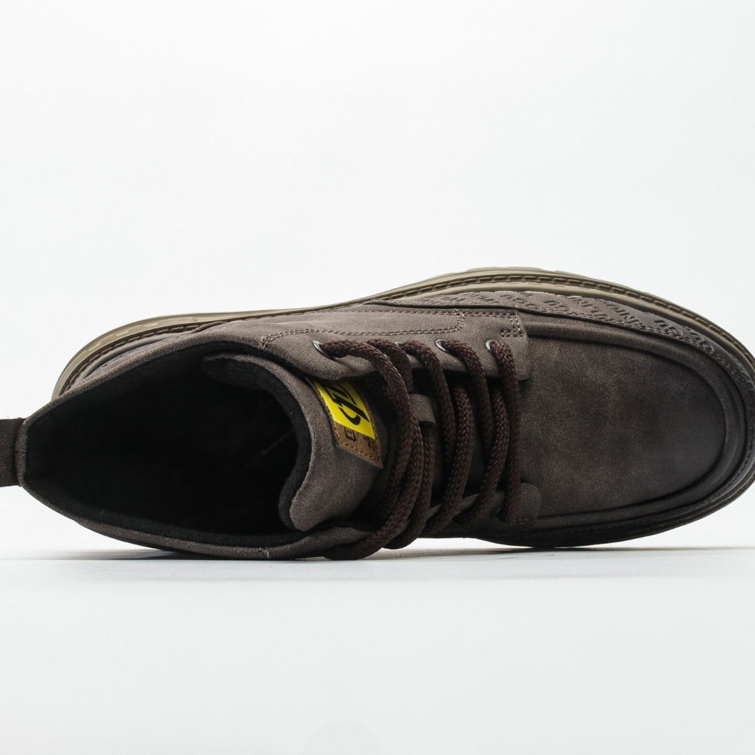 CAT Caterpillar Men's Nubuck Leather Mid-Top Boots