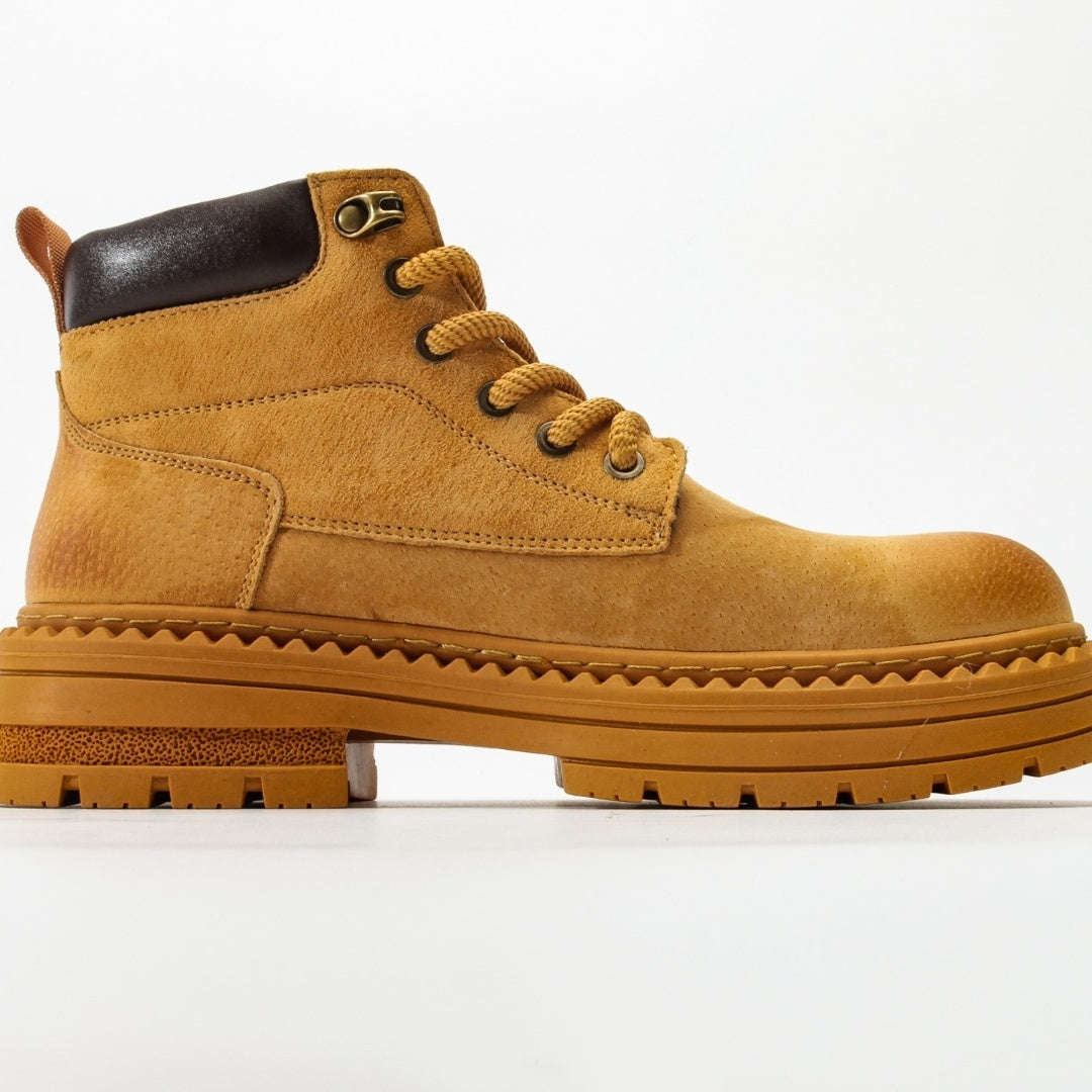 CAT Caterpillar Men's Nubuck Leather Mid-Top Casual Boots