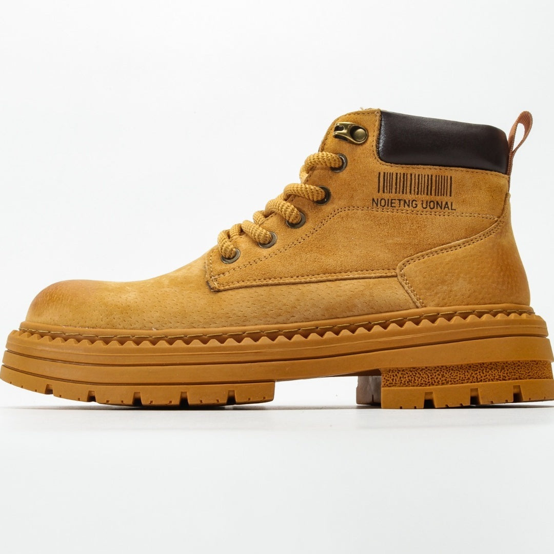 CAT Caterpillar Men's Nubuck Leather Mid-Top Casual Boots