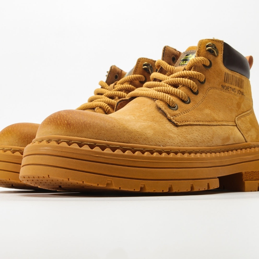 CAT Caterpillar Men's Nubuck Leather Mid-Top Casual Boots