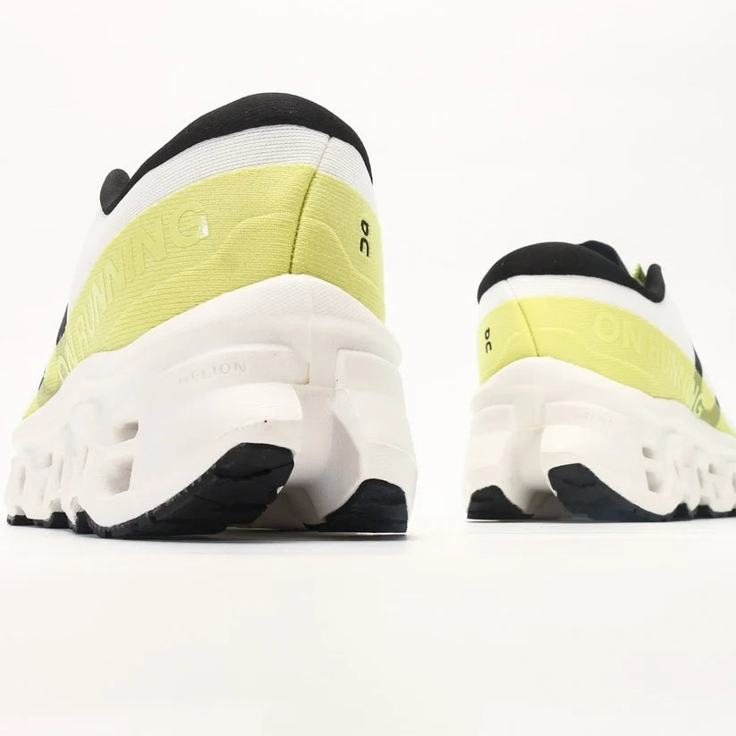 On Running Cloudmonster 3 Shoes - White/Lime, CloudTec Cushioning