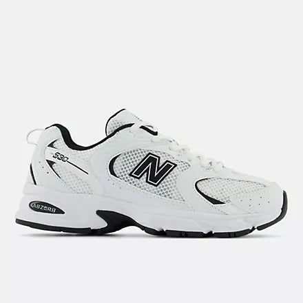 New Balance 530 White & Black Retro Sneakers