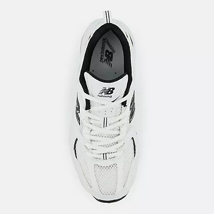New Balance 530 White & Black Retro Sneakers
