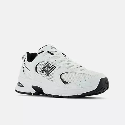 New Balance 530 White & Black Retro Sneakers