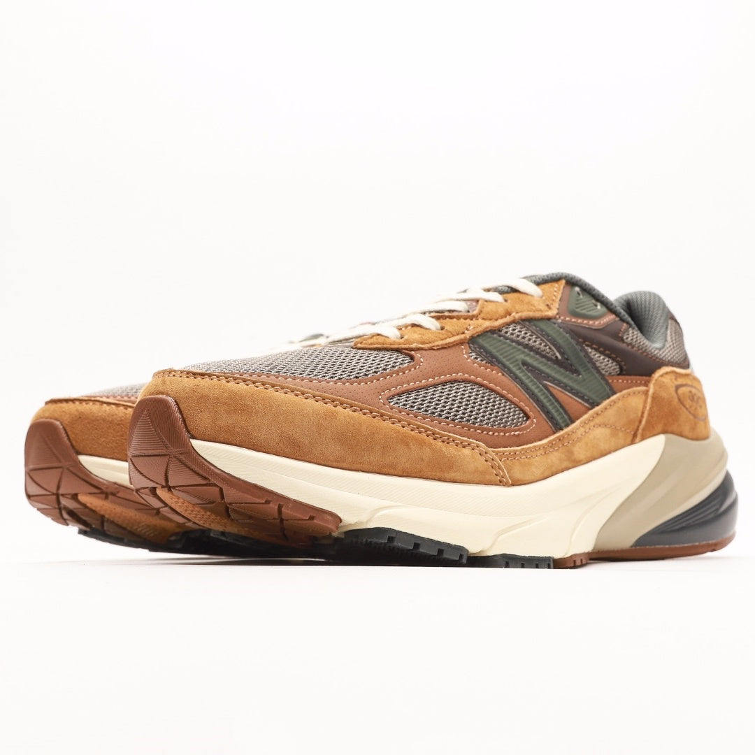 New Balance 990v6 Tan & Olive Retro Sneakers