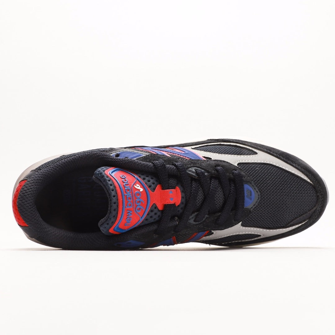 New Balance 990v6 Black, Blue & Red Sneakers