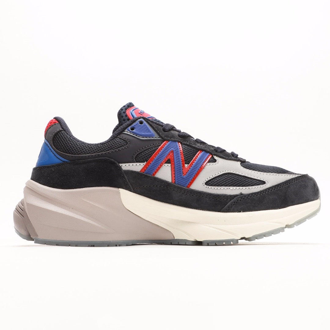New Balance 990v6 Black, Blue & Red Sneakers