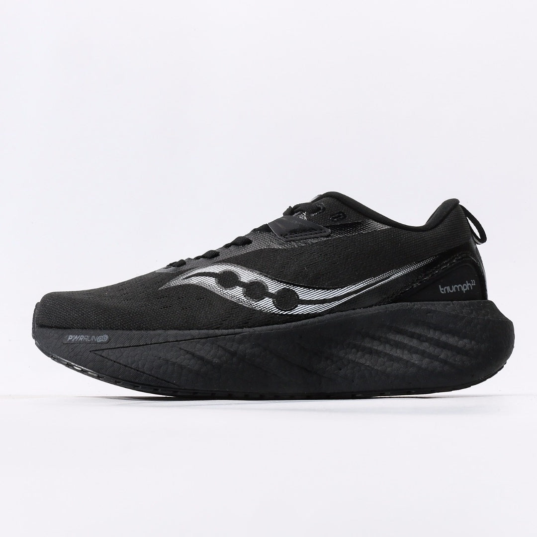 Saucony Triumph 22 Black & Silver Running Shoes