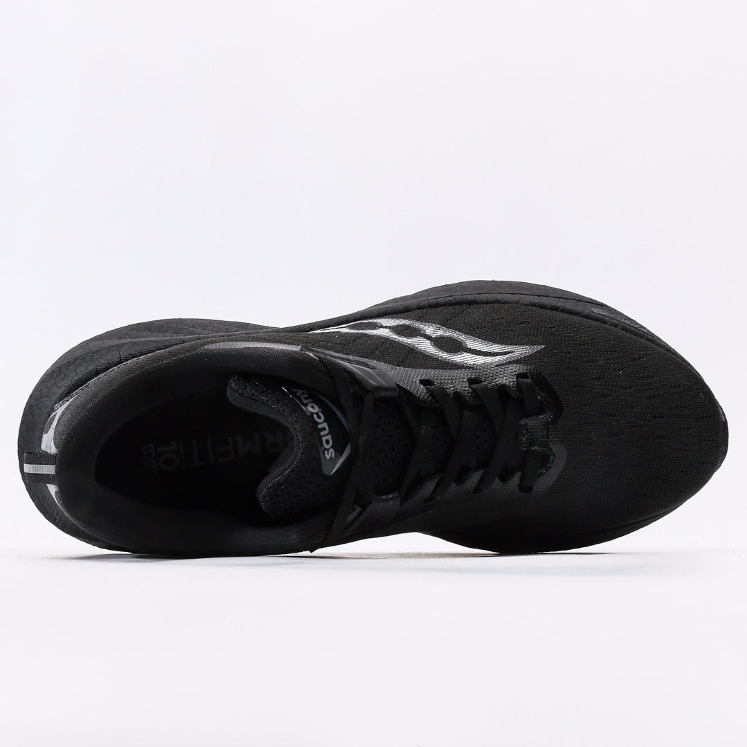 Saucony Triumph 22 Black & Silver Running Shoes