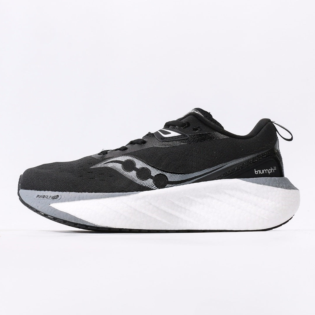 Saucony Triumph 22 Black & White Running Shoes