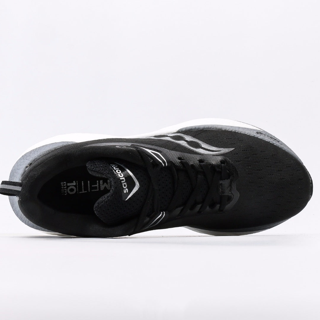 Saucony Triumph 22 Black & White Running Shoes