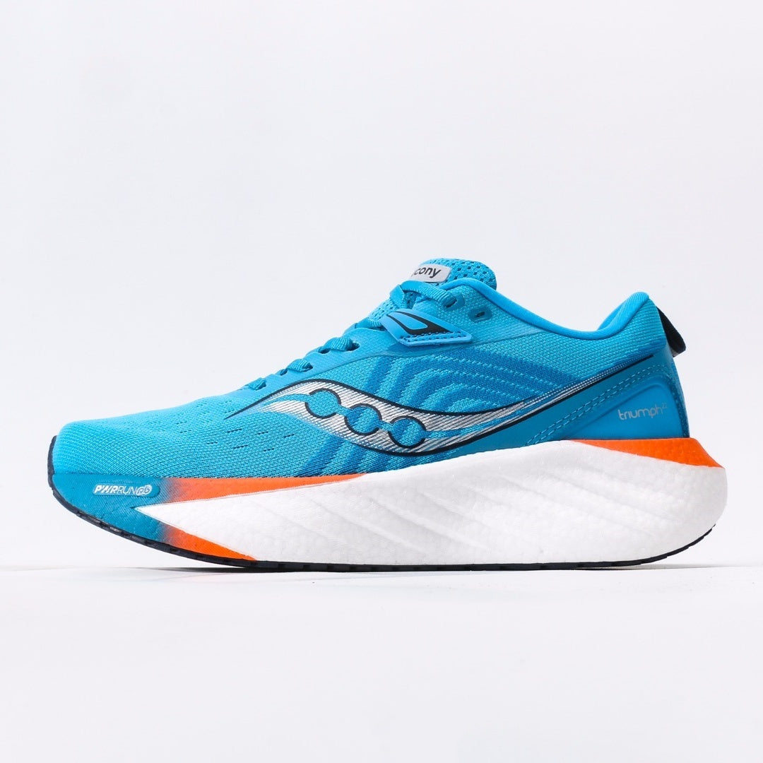 Saucony Triumph 22 Blue & Orange Running Shoes