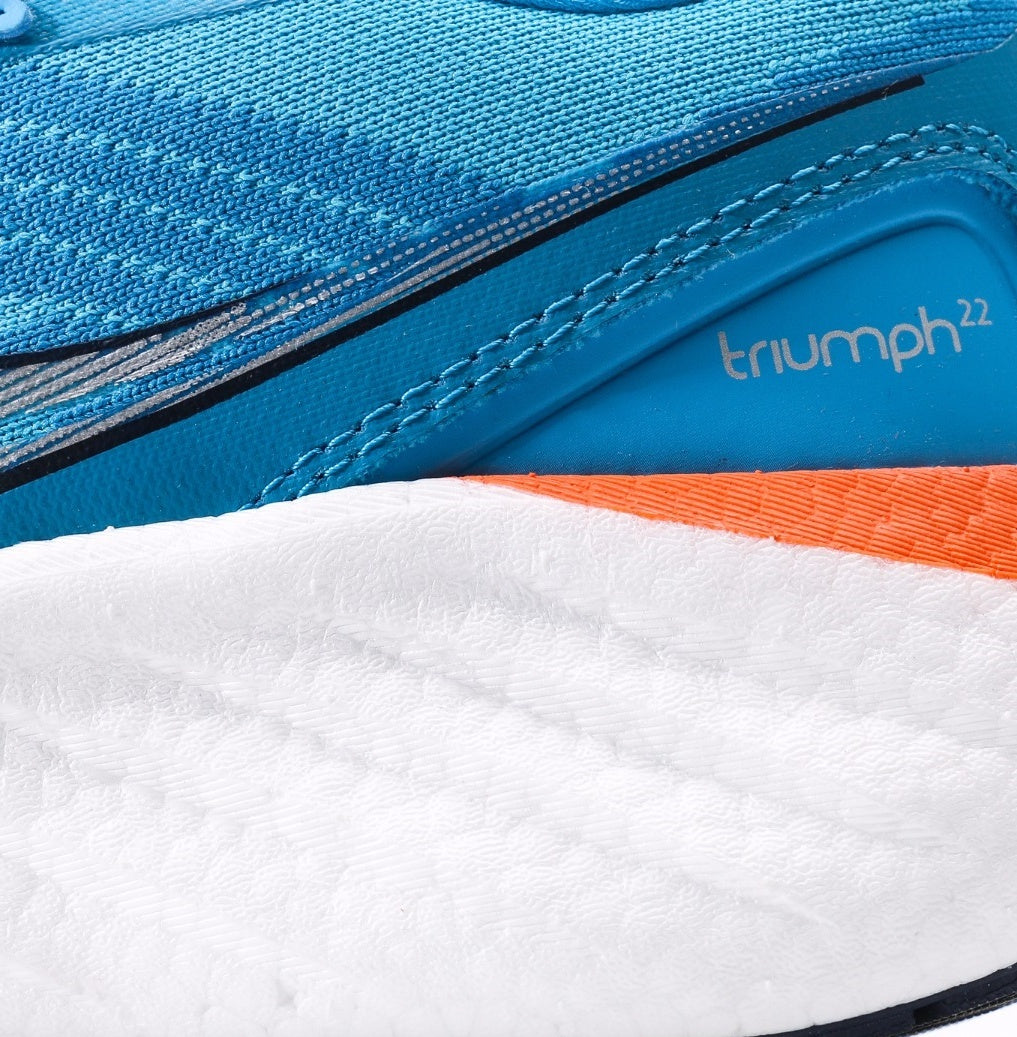 Saucony Triumph 22 Blue & Orange Running Shoes