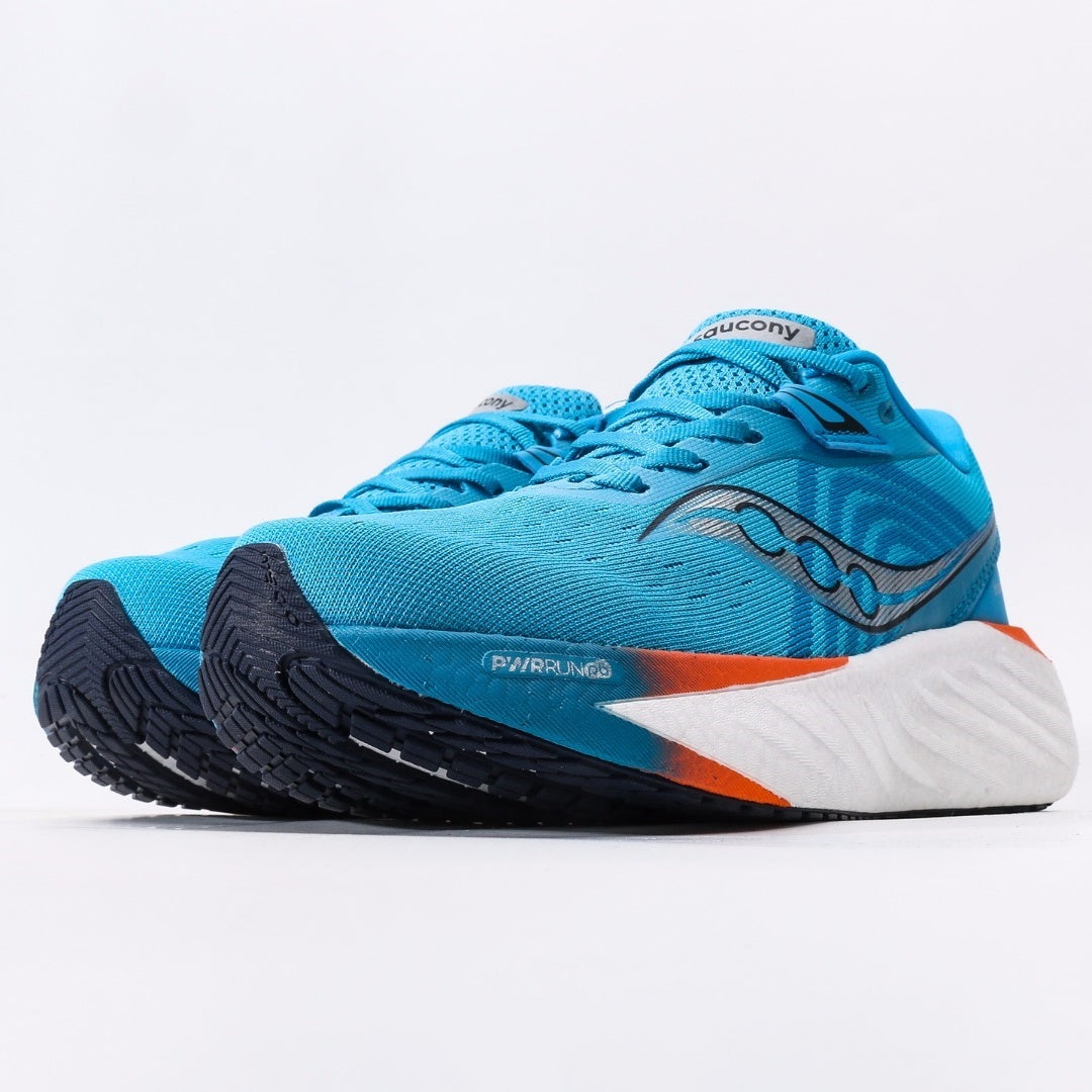 Saucony Triumph 22 Blue & Orange Running Shoes
