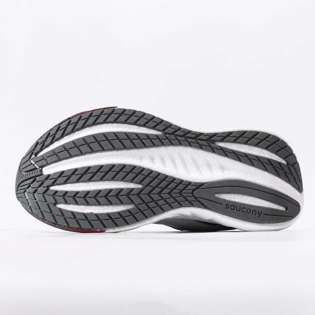 Saucony Triumph 22 Grey & Burgundy Running Shoes