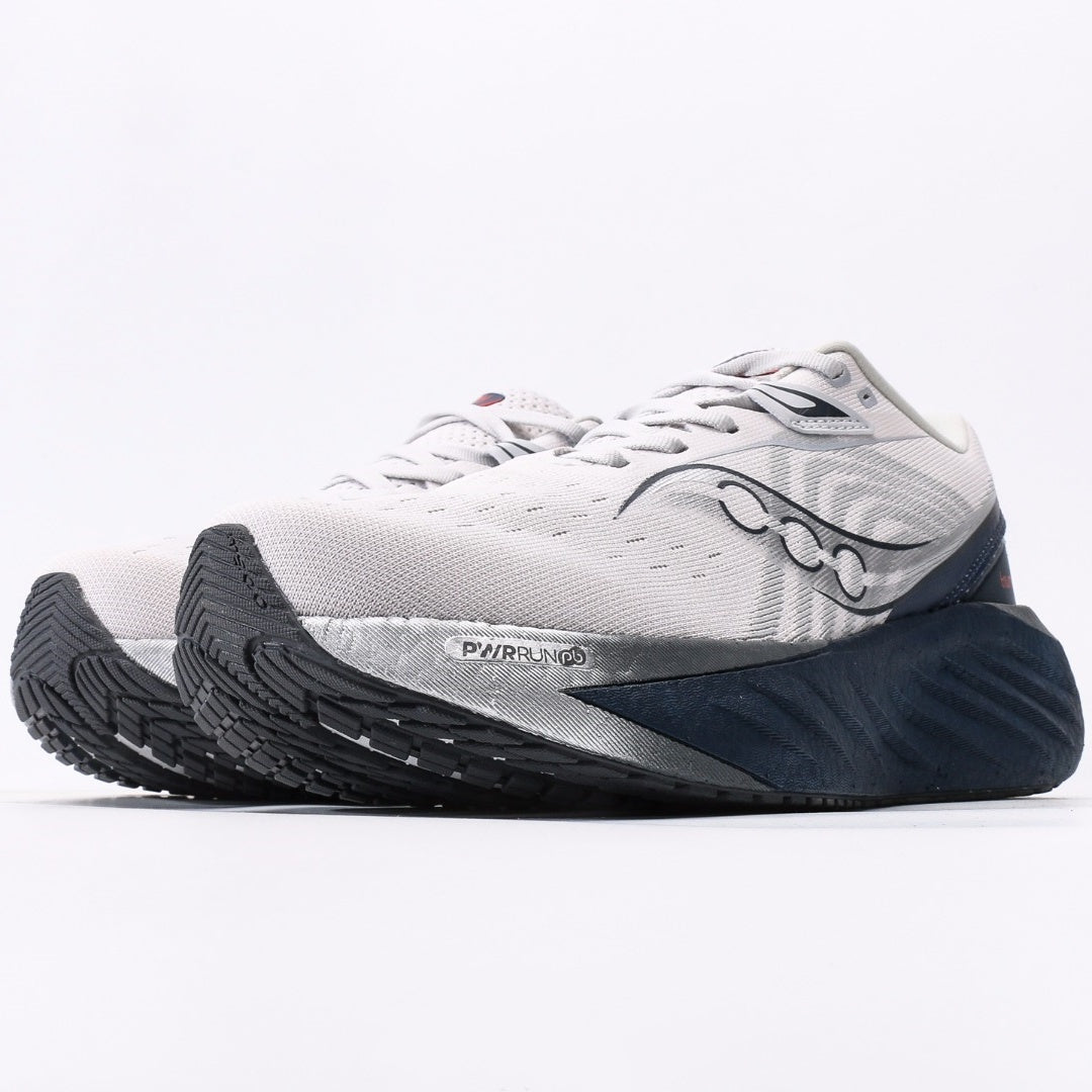 Saucony Triumph 22 White & Navy Running Shoes