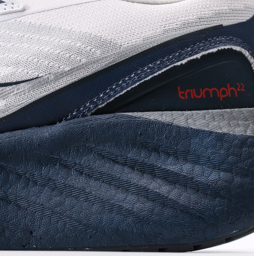 Saucony Triumph 22 White & Navy Running Shoes