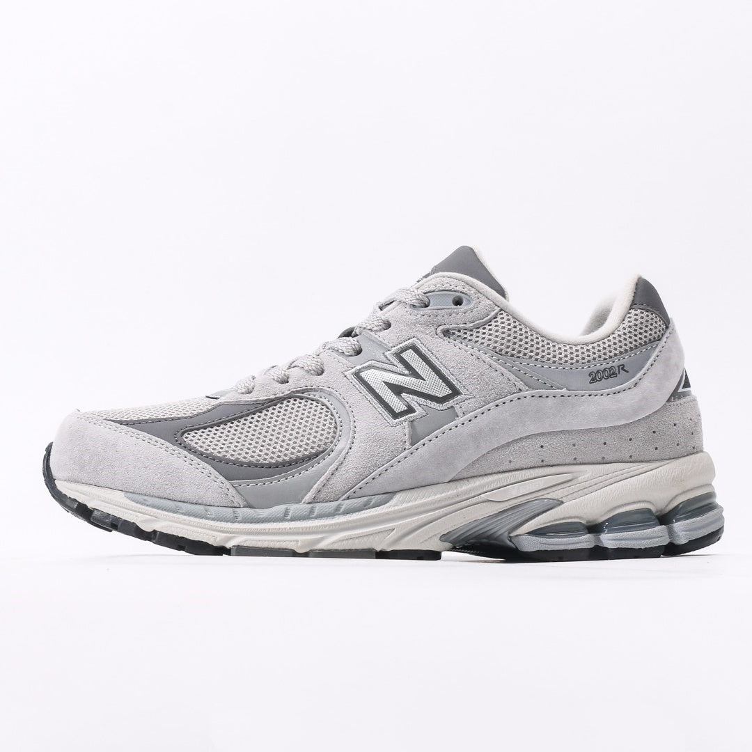 New Balance 2002R Light Grey & White Retro Sneakers