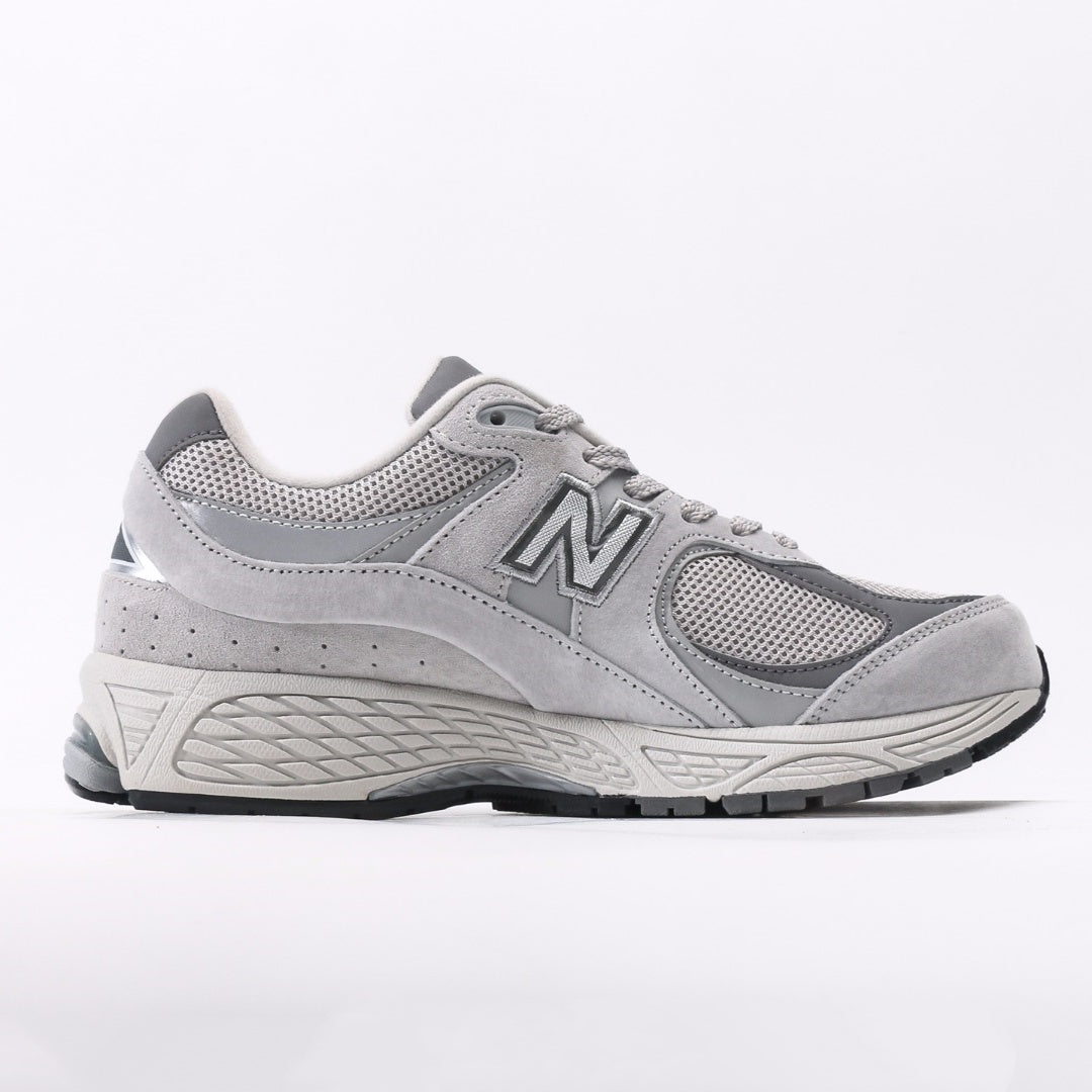 New Balance 2002R Light Grey & White Retro Sneakers