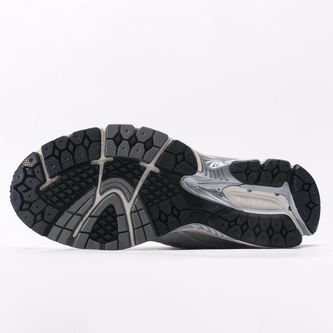 New Balance 2002R Light Grey & White Retro Sneakers