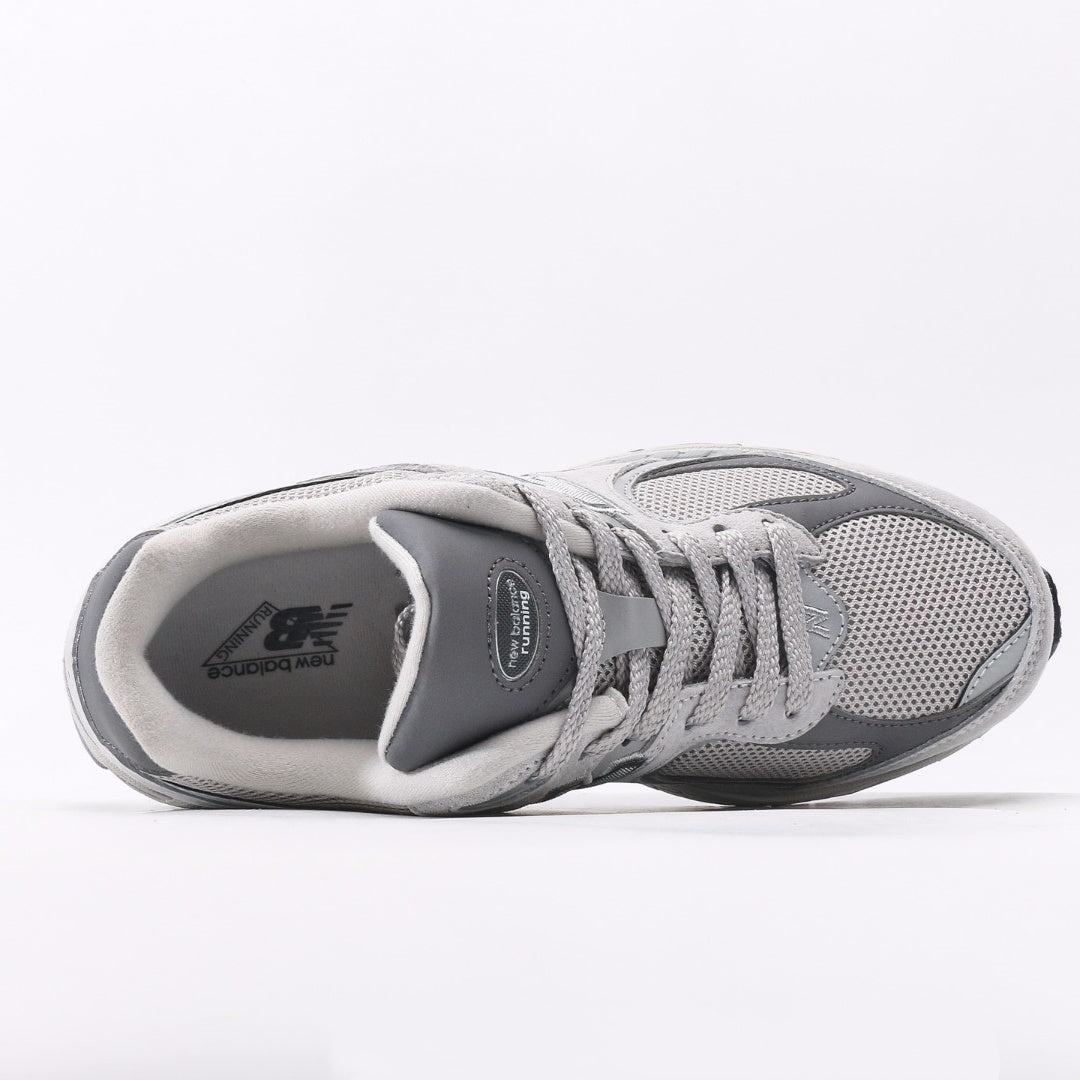New Balance 2002R Light Grey & White Retro Sneakers