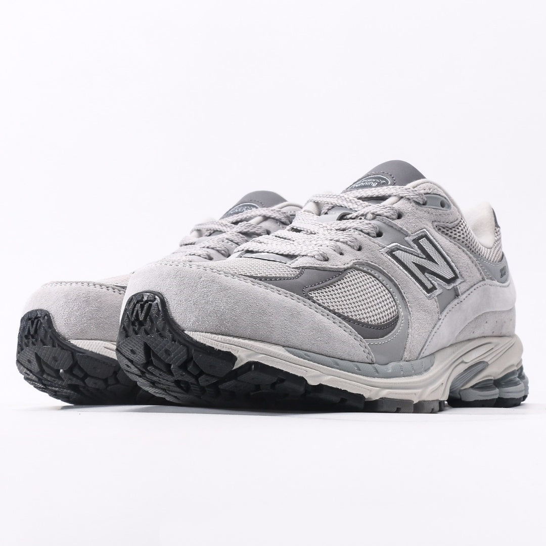 New Balance 2002R Light Grey & White Retro Sneakers
