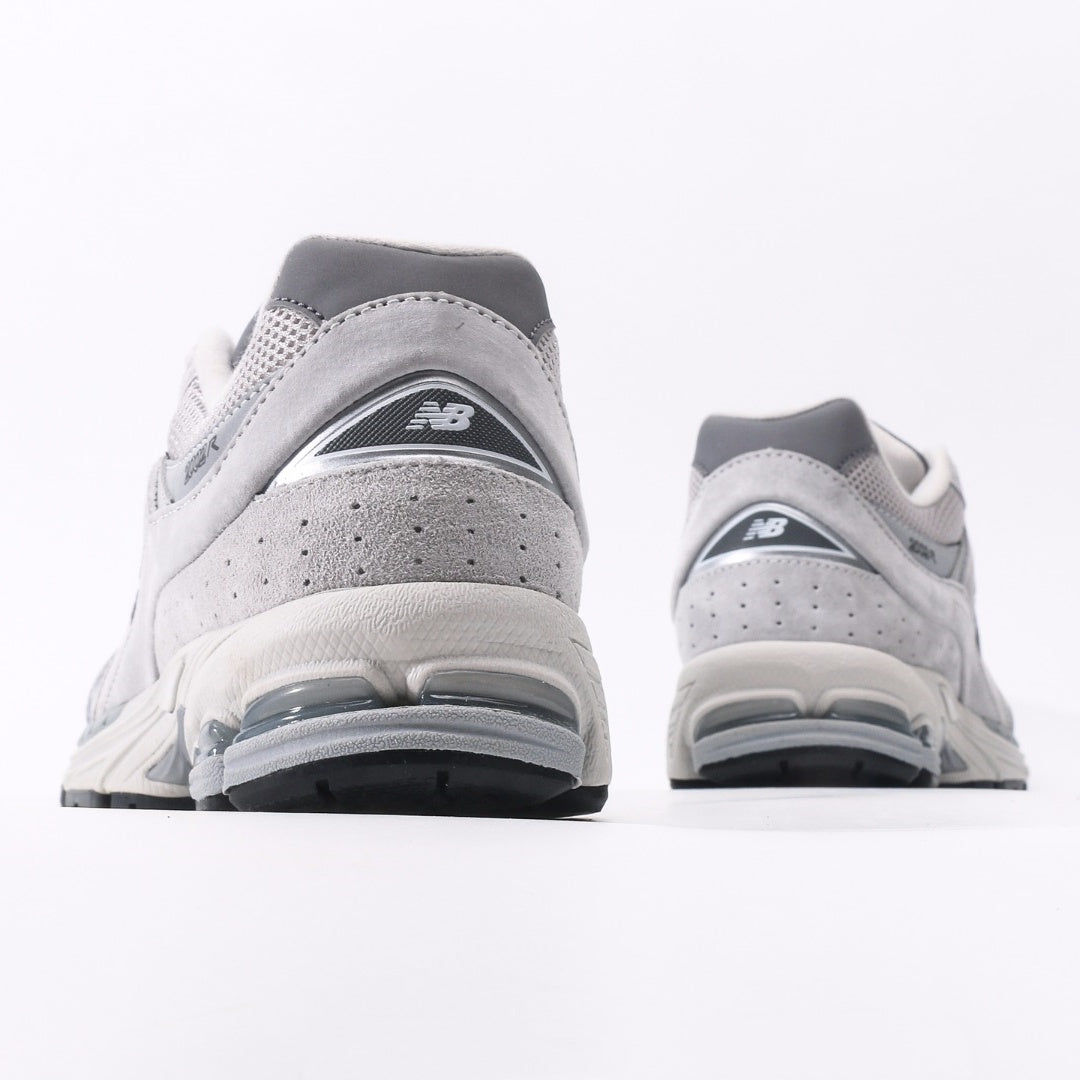 New Balance 2002R Light Grey & White Retro Sneakers