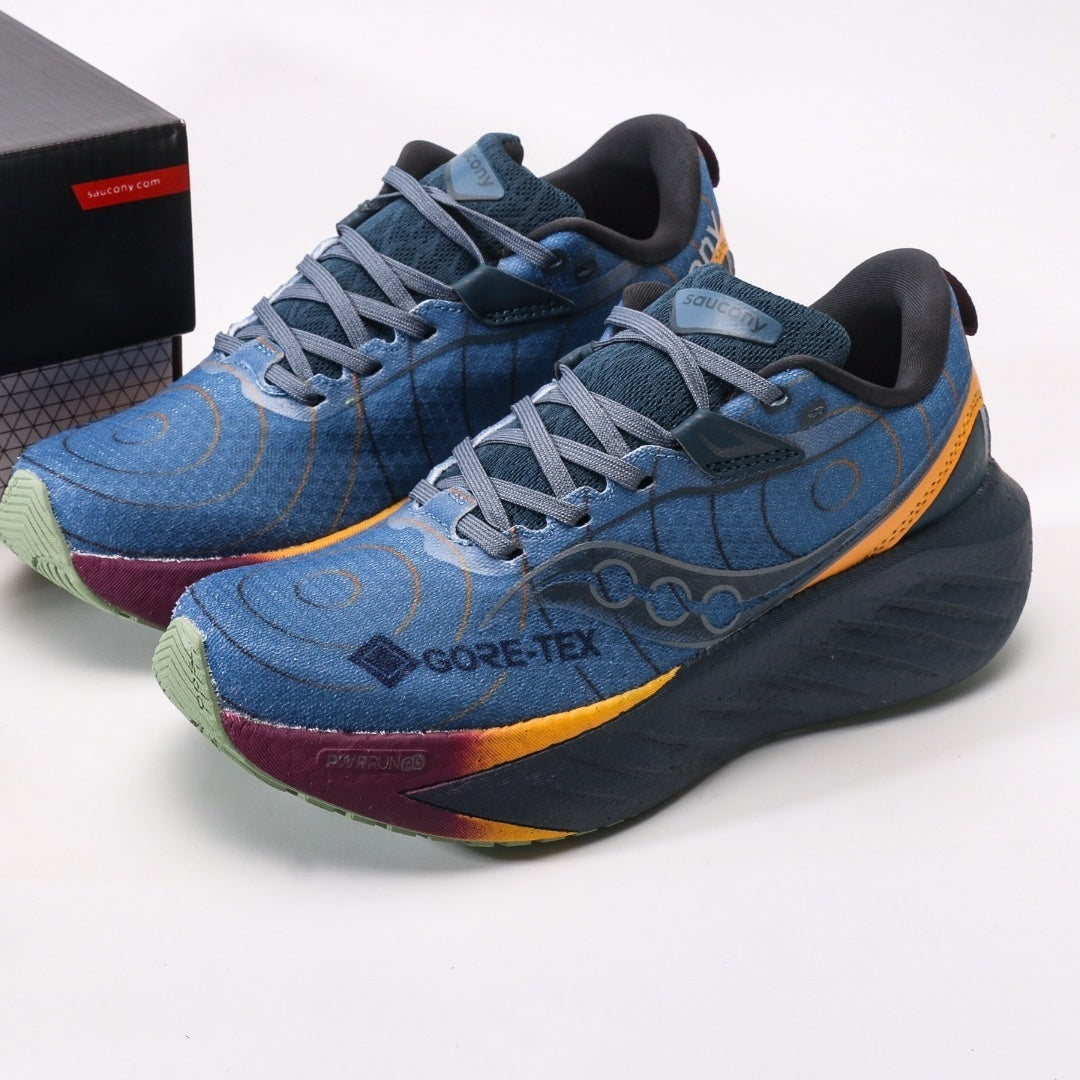 Saucony Triumph 22 Blue & Navy Running Shoes