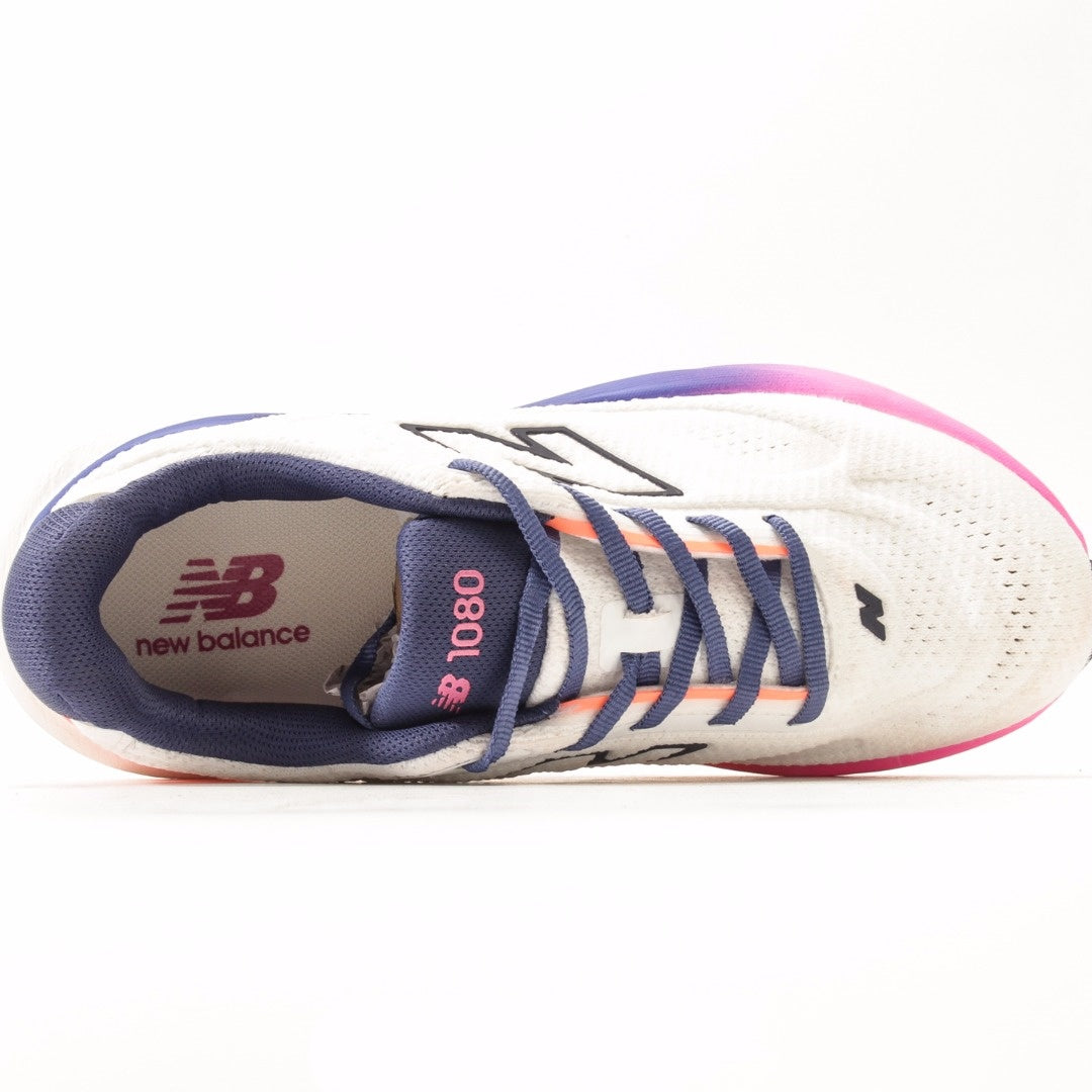 New Balance 1080 Cream, Blue & Pink Sneakers