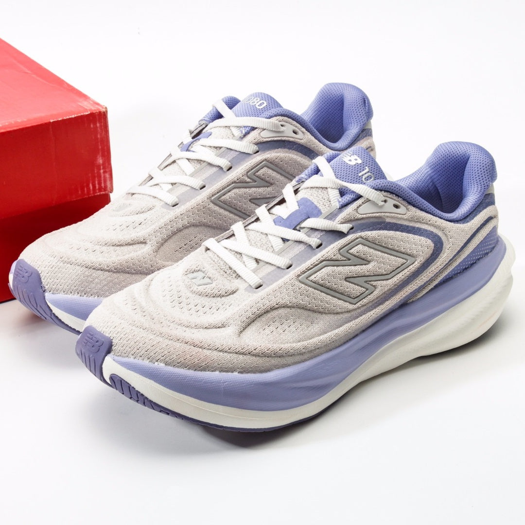 New Balance 1080 Light Grey & Lavender Sneakers